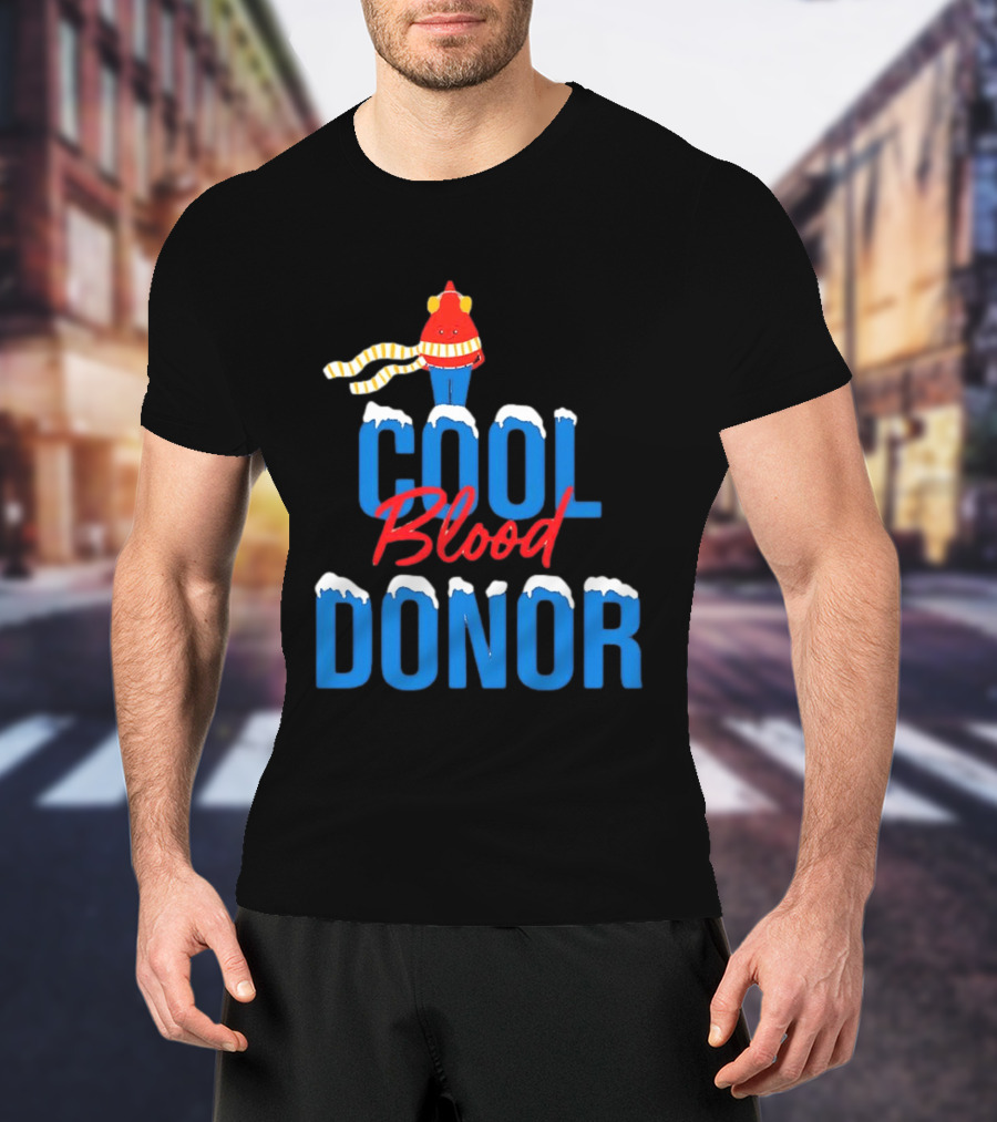 Cool Blood Donor Winter T-Shirt