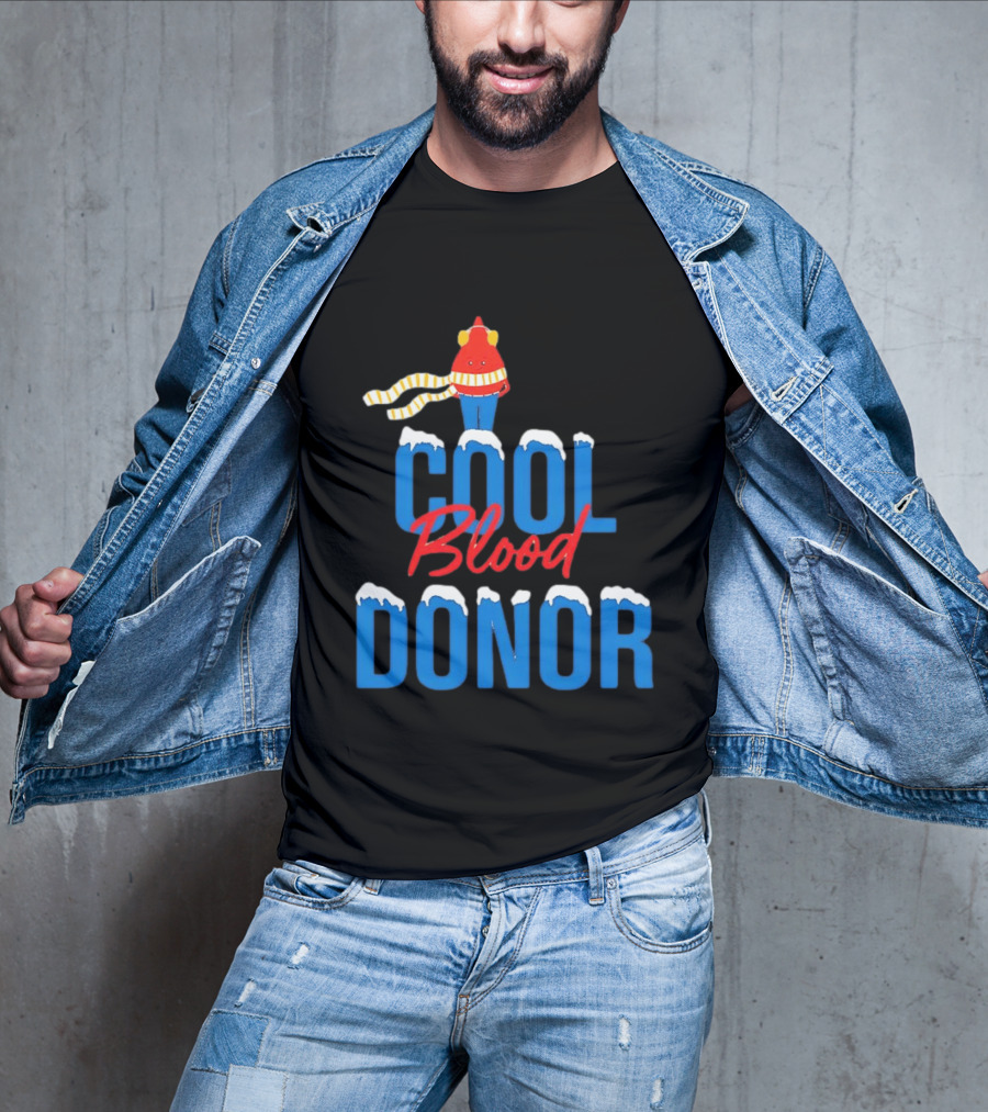 Cool Blood Donor Winter T-Shirt