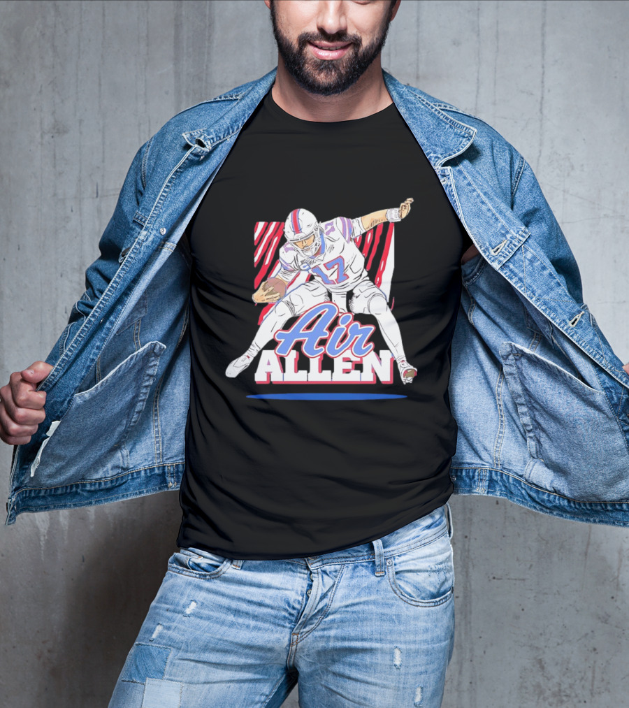 Buffalo Bills Air Allen Football Player Pose T-Shirt