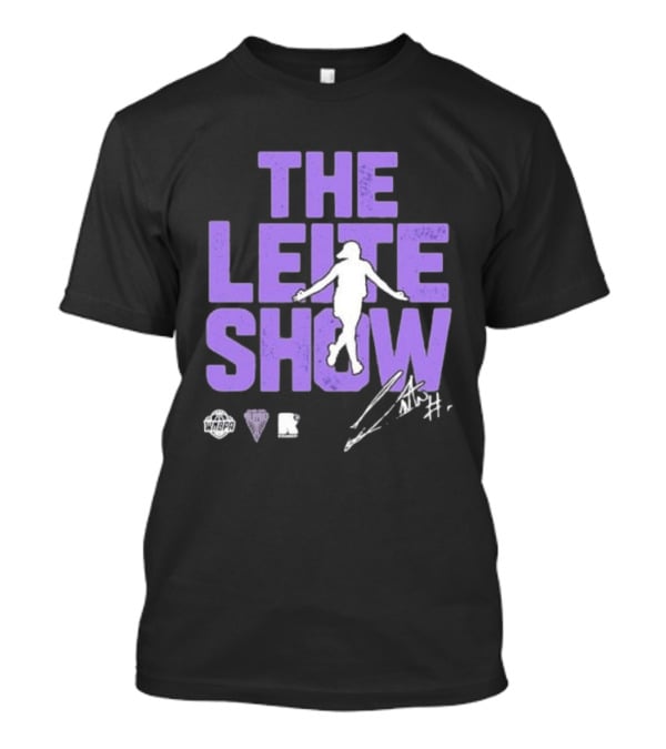 The Leite Show WNBPA Signature Purple Basketball T-Shirt