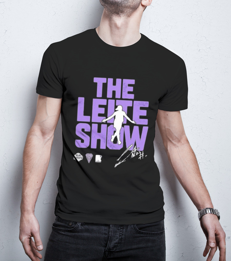 The Leite Show WNBPA Signature Purple Basketball T-Shirt