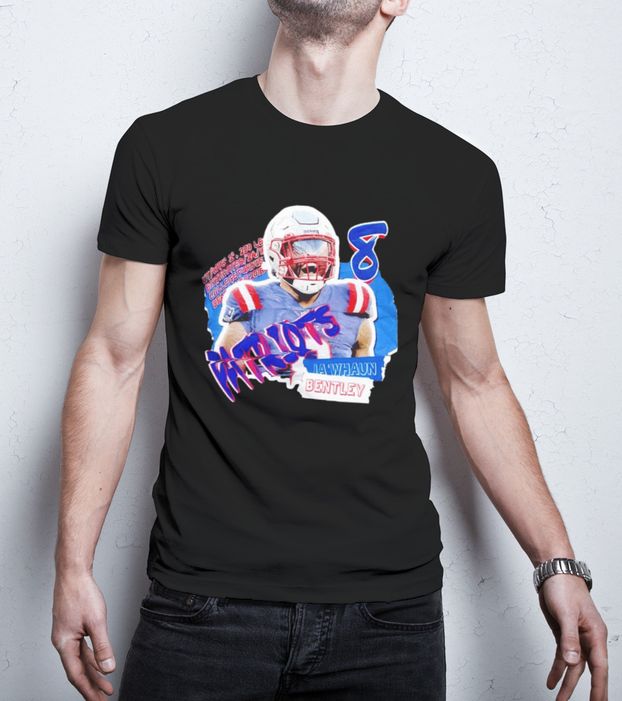 Patriots Ja'whaun Bentley New England 8 Football Superstars T-Shirt