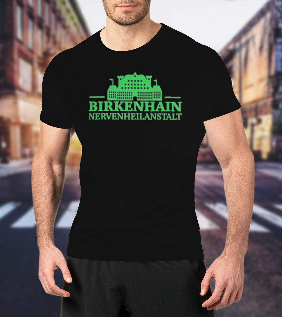 Kiz Birkenhain Nervenheilanstalt Building Icon Green T-Shirt