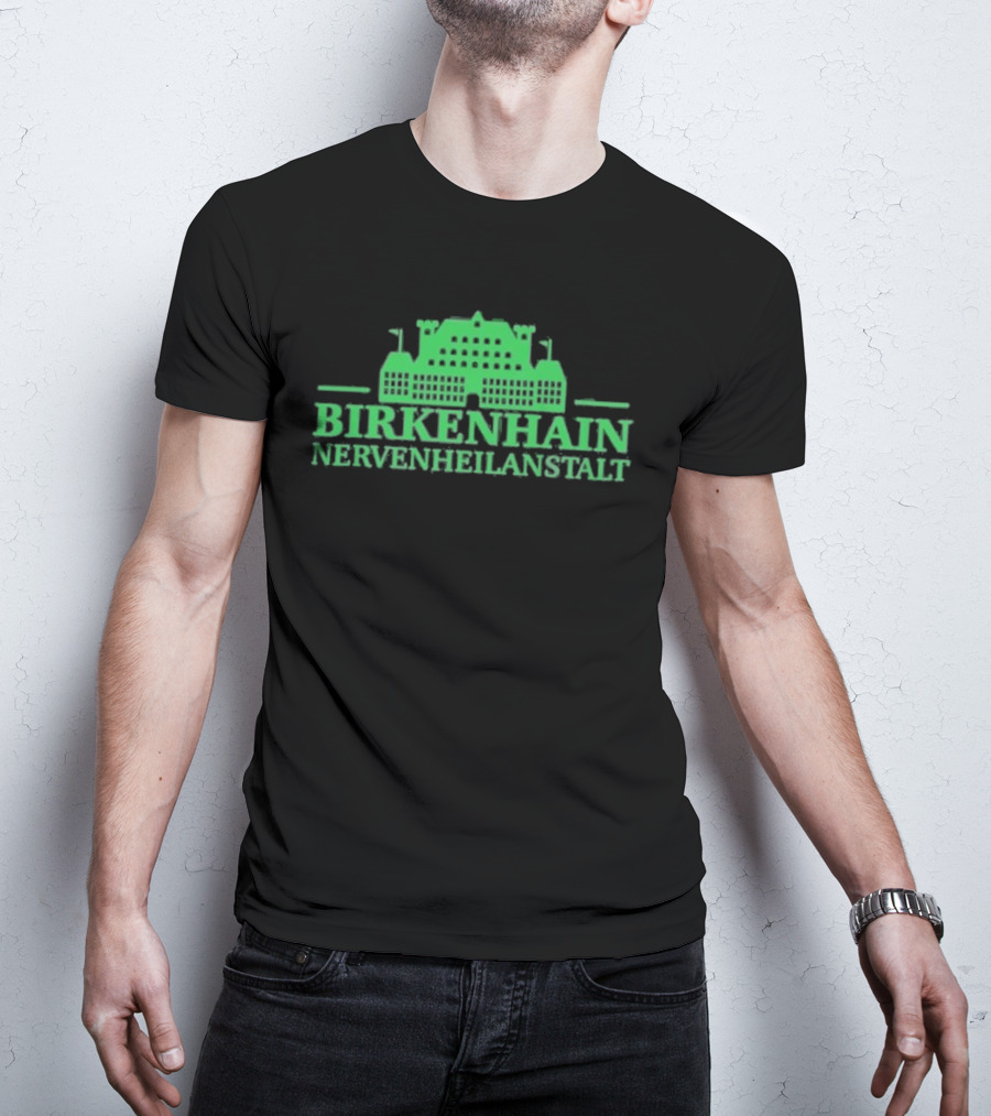 Kiz Birkenhain Nervenheilanstalt Building Icon Green T-Shirt