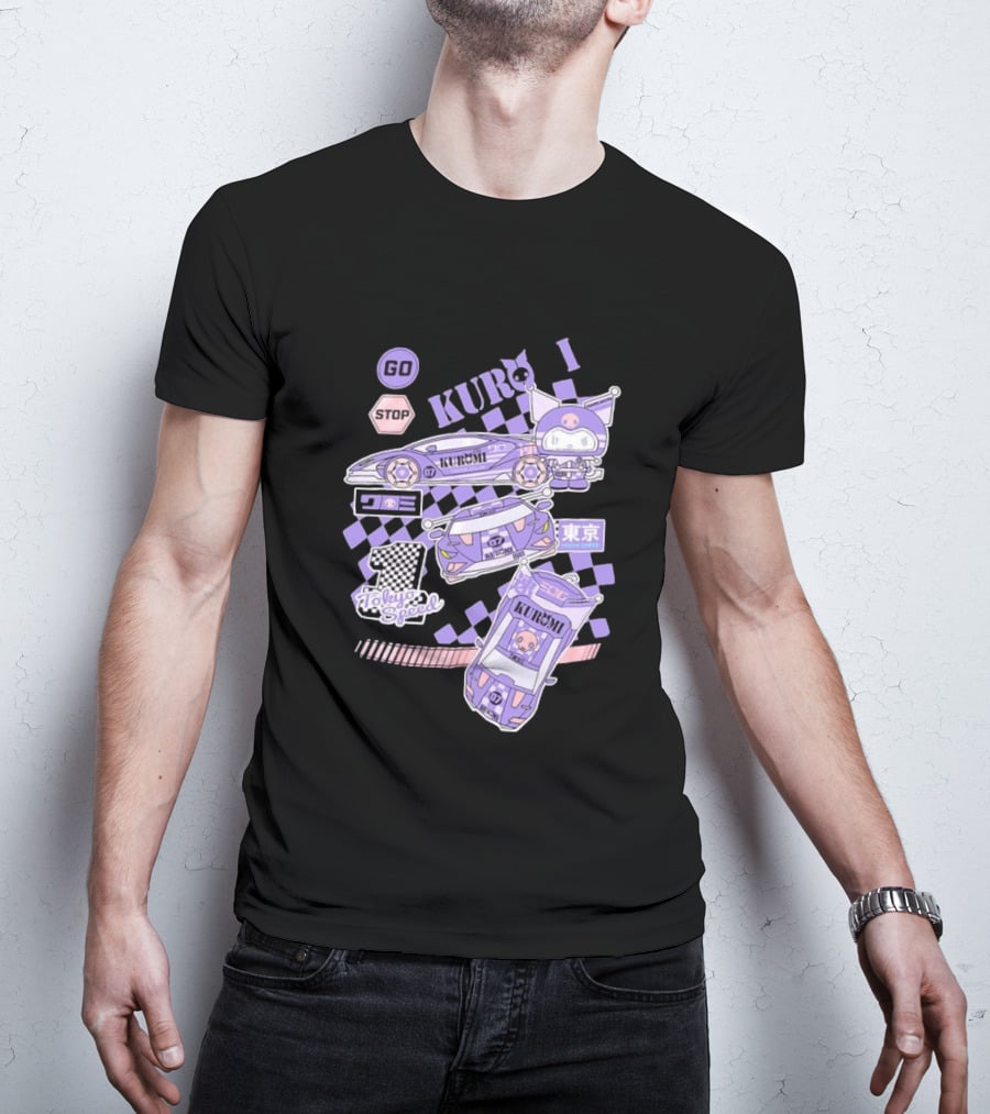 Kuromi Tokyo Speed Racing Number 07 Go Stop T-Shirt
