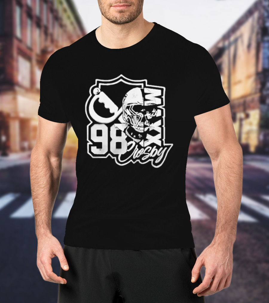 Maxx Crosby 98 Las Vegas Raiders NFL Football Helmet T-Shirt