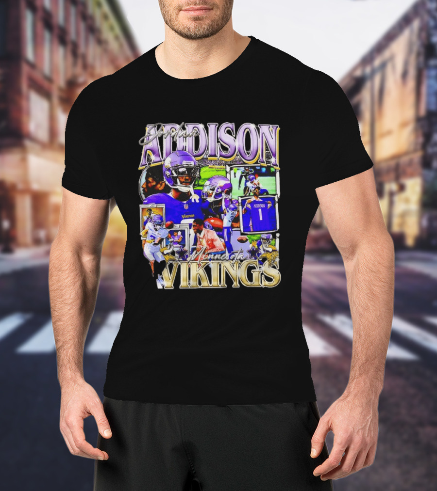 Jordan Addison Minnesota Vikings Stars And Highlights T-Shirt