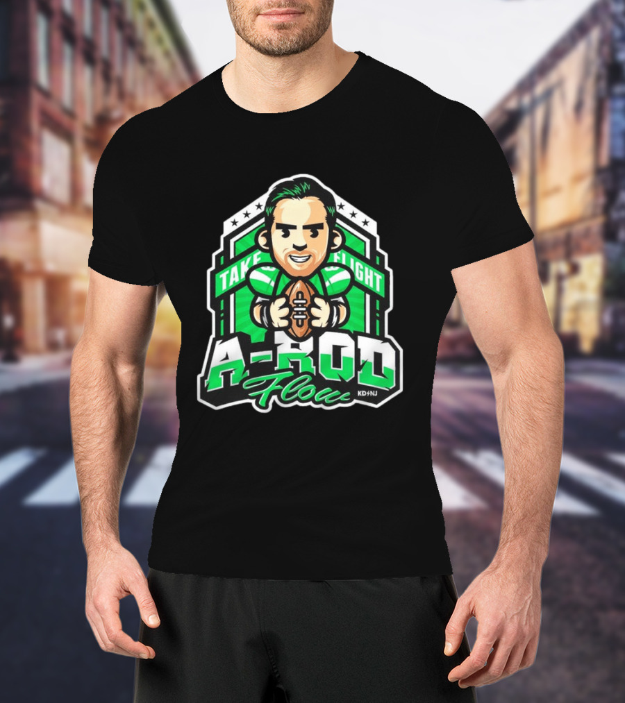 New York Jets Aaron Rodgers Take Flight A Rod Flow T-Shirt