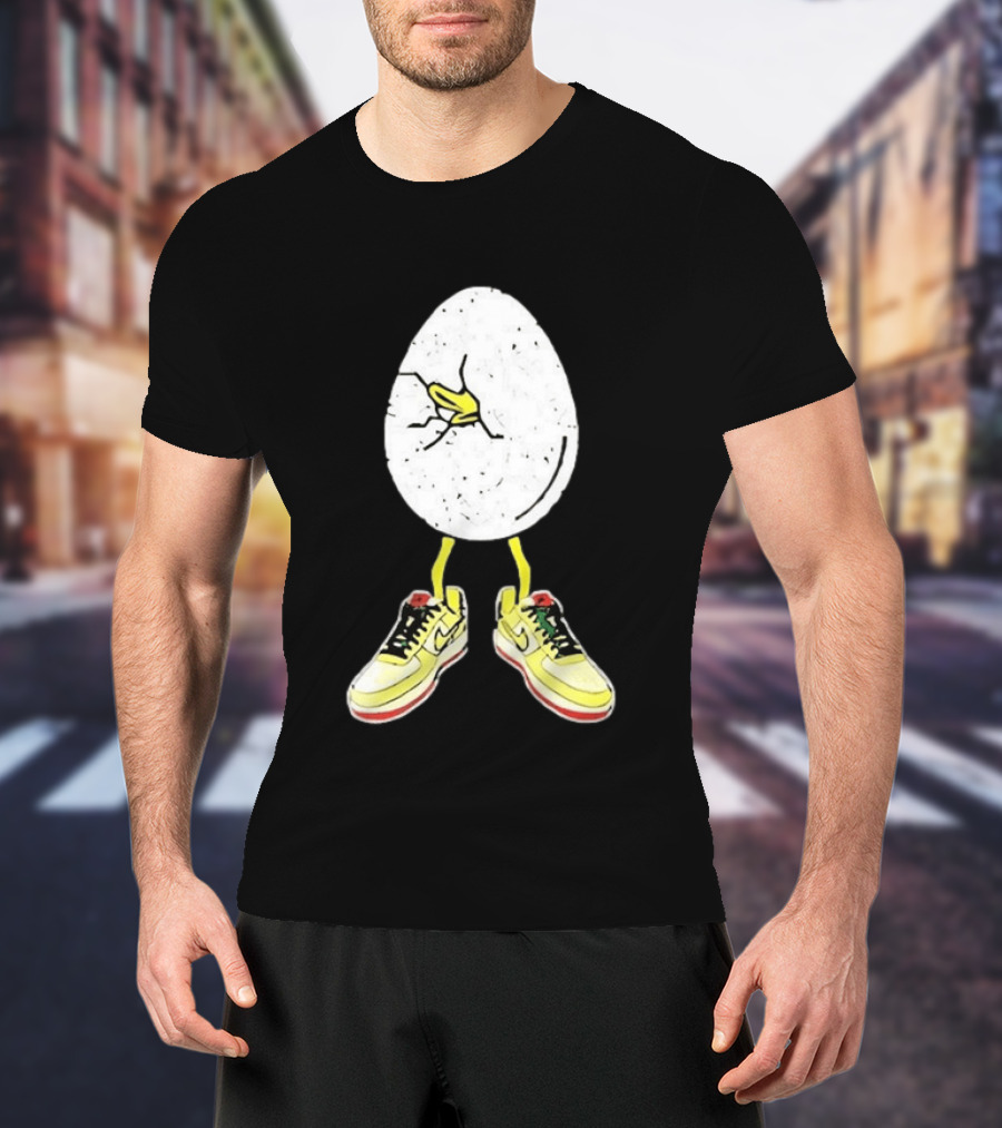 Oregon Football Fit For Flight Go Ducks Egg Cracked Sneakers Retro Nike T-Shirt
