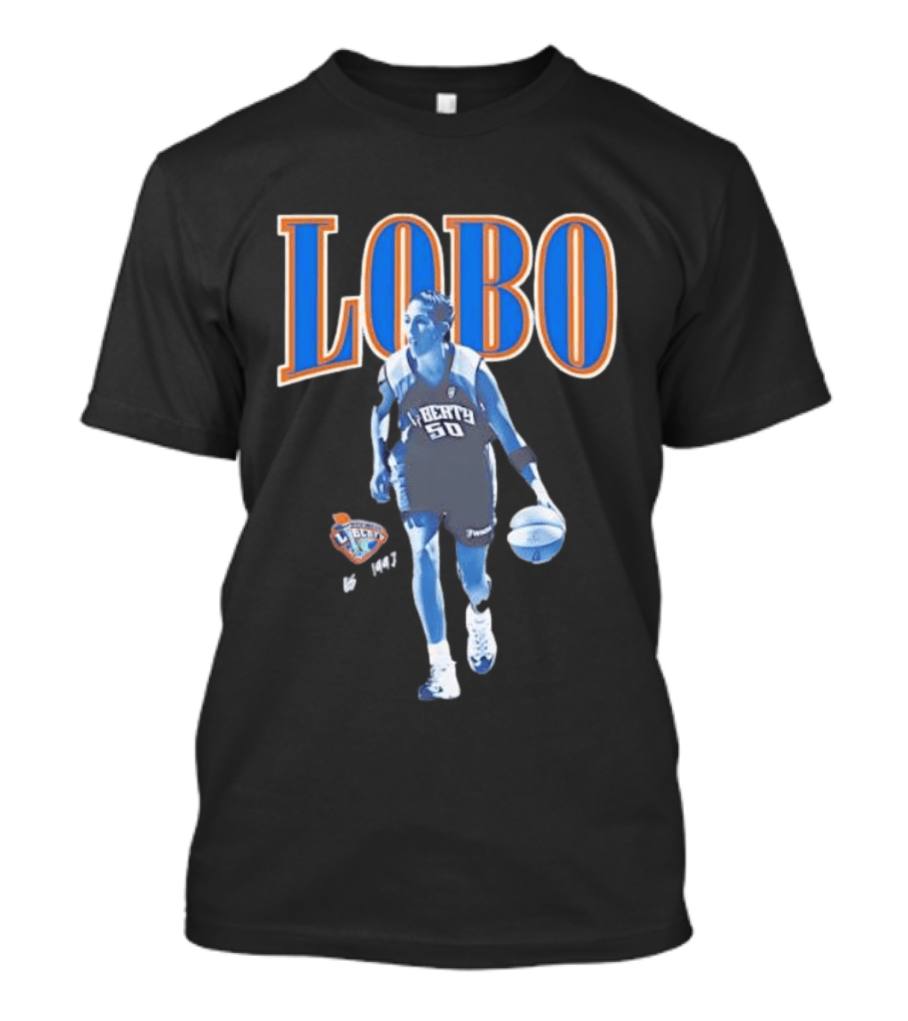 Lobo 50 New York Liberty WNBA Player Basketball T-Shirt
