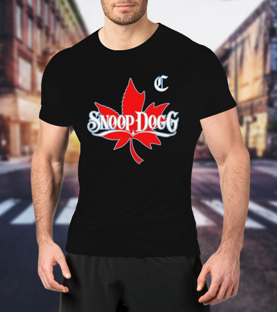 Snoop Dogg 2024 Cali To Canada Tour Schedule Date List Red Maple Leaf T-Shirt