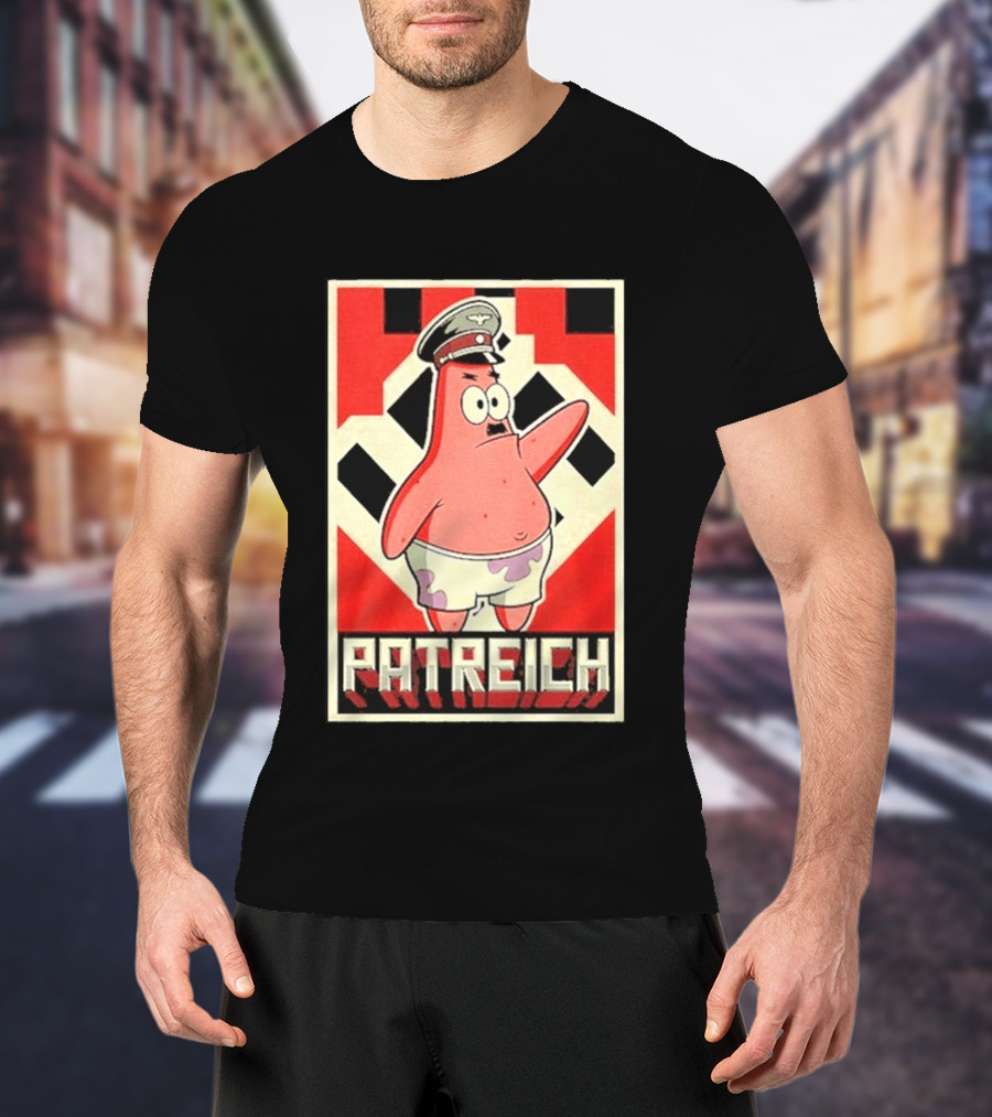 Sponge Patrick Hitler Star T-Shirt