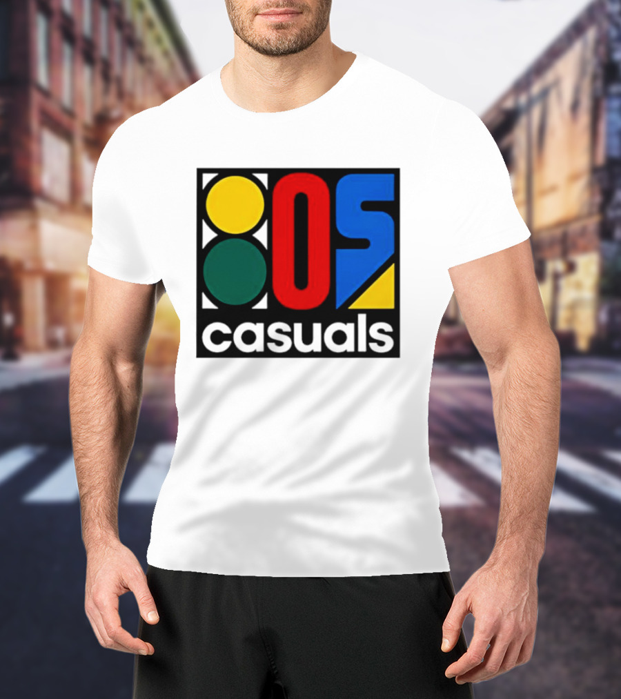 80s Casuals Retro Style Colorful Geometric Icon Collection T-Shirt