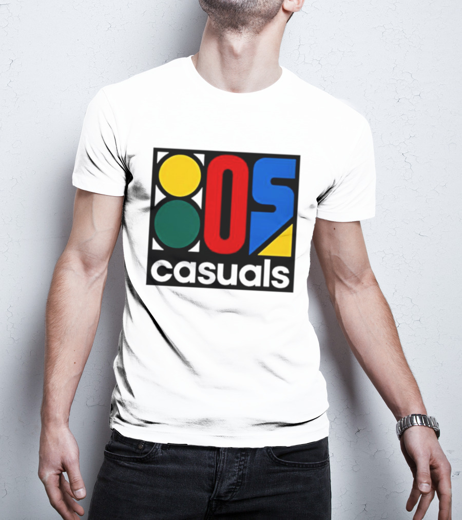 80s Casuals Retro Style Colorful Geometric Icon Collection T-Shirt