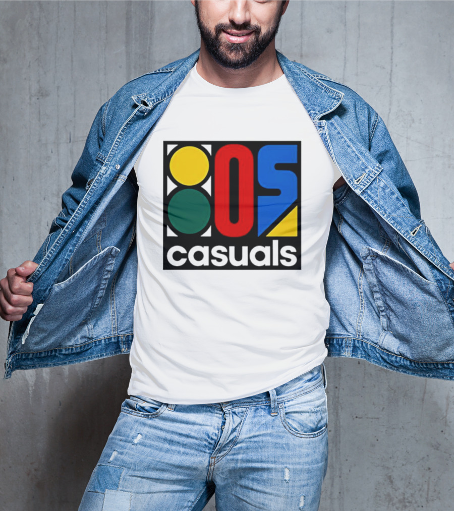 80s Casuals Retro Style Colorful Geometric Icon Collection T-Shirt