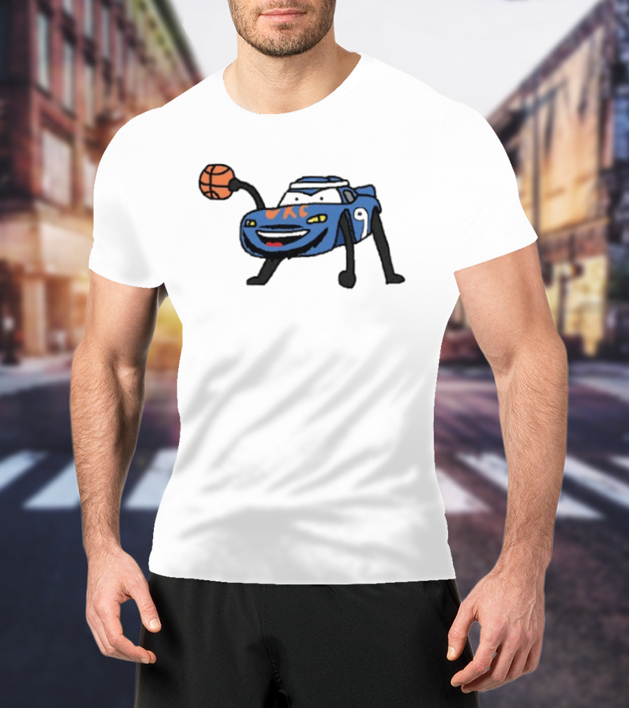 Alex Cars Russo Alex Caruso OKC Thunder Basketball Cartoon T-Shirt