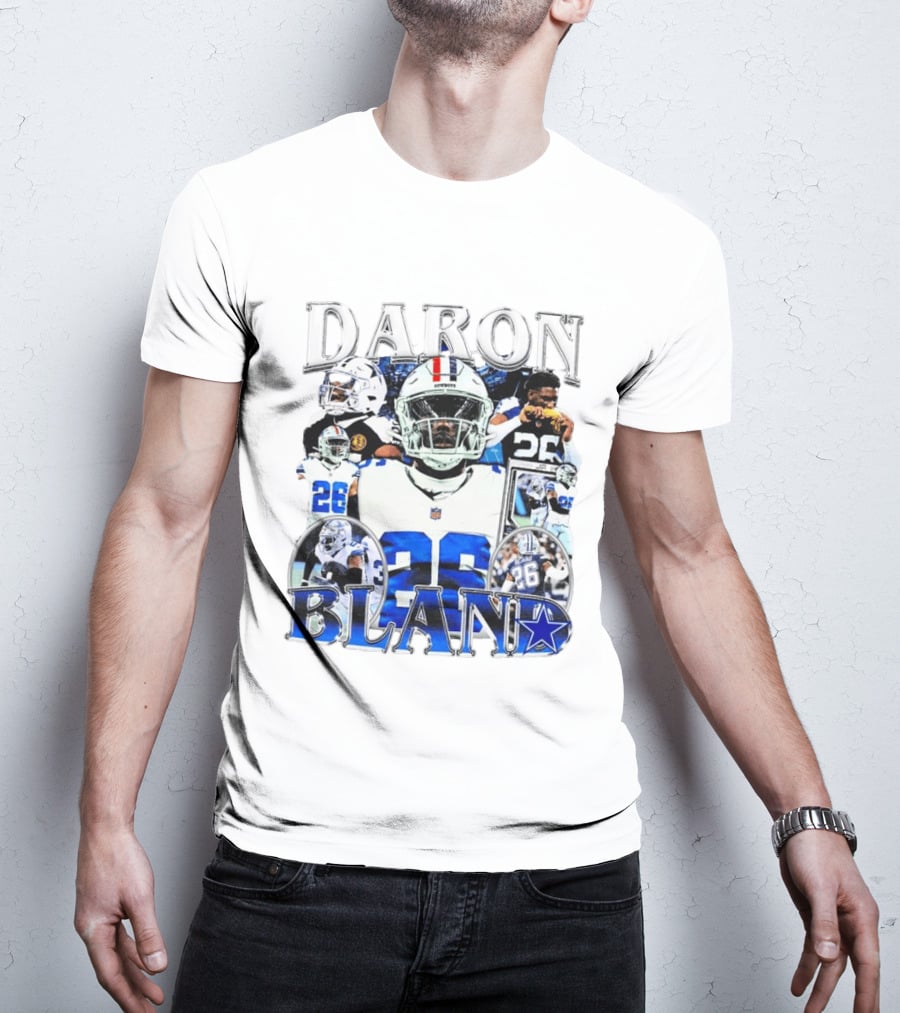 Daron Bland Dallas Cowboys 26 NFL Star Player Collage T-Shirt
