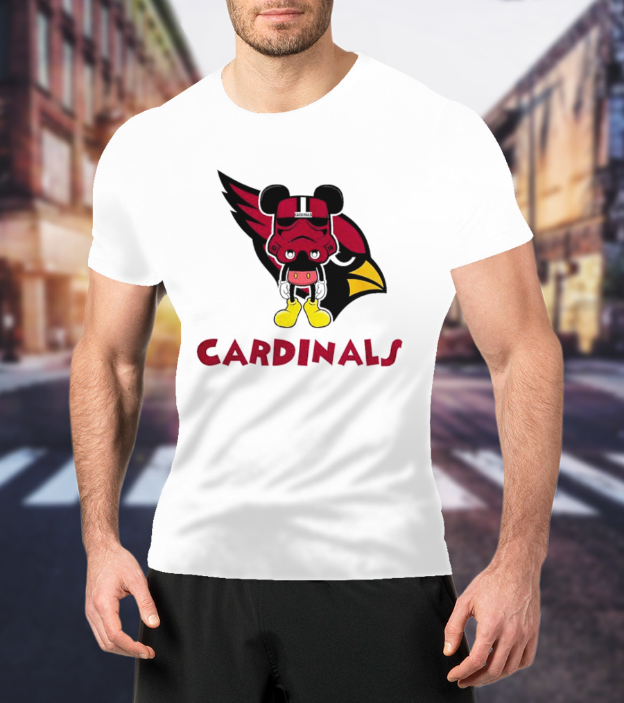 Arizona Cardinals Mickey Mouse Stormtrooper T-Shirt