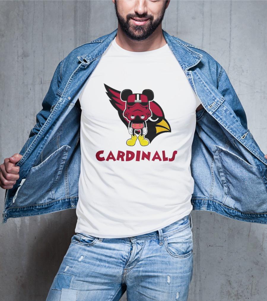 Arizona Cardinals Mickey Mouse Stormtrooper T-Shirt
