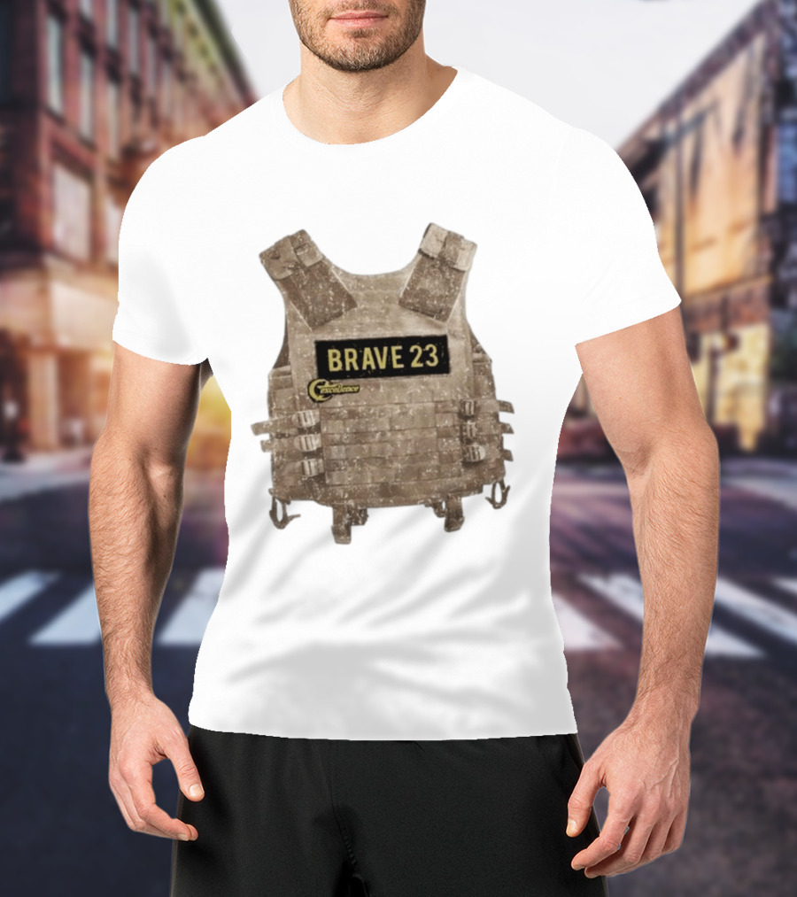 Awesome Camouflage Brave 23 Excellence Tactical Vest T-Shirt