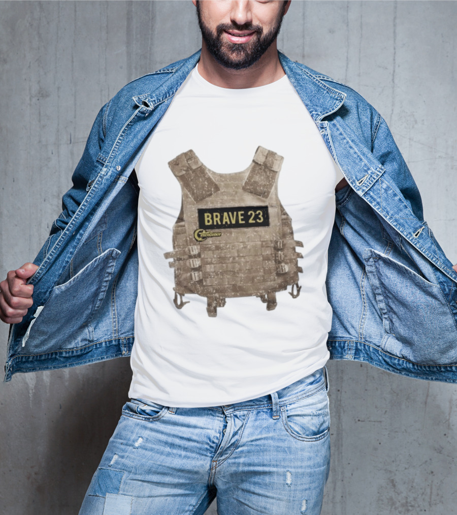 Awesome Camouflage Brave 23 Excellence Tactical Vest T-Shirt