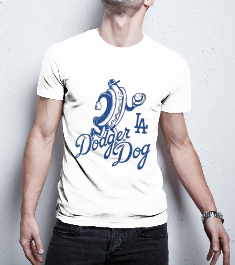 Dodger Dog LA Dodgers Hot Dog Baseball T-Shirt