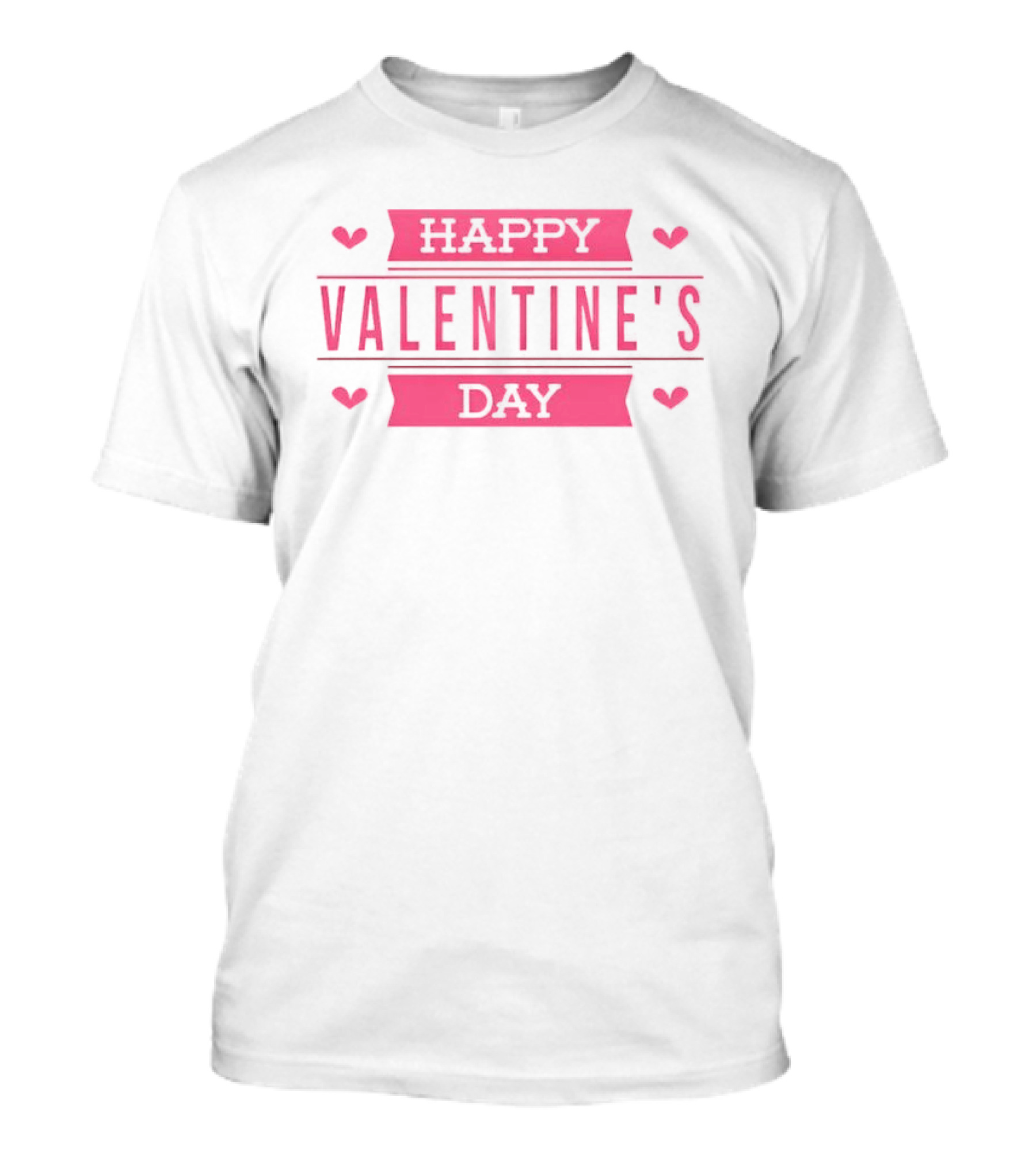 Happy Valentine's Day Pink Hearts Celebration T-Shirt