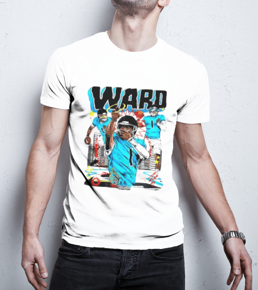 Tennessee Titans Ward Player Cartoon Comic T-Shirt