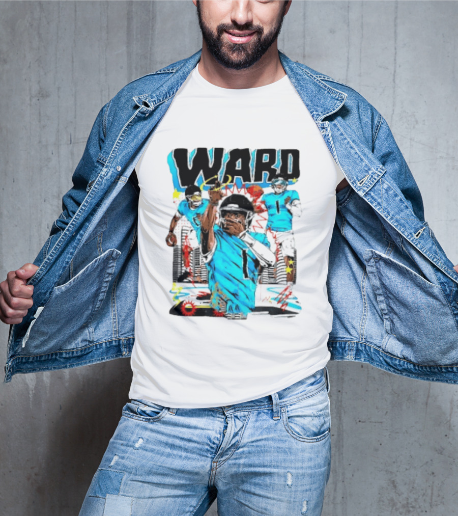 Tennessee Titans Ward Player Cartoon Comic T-Shirt