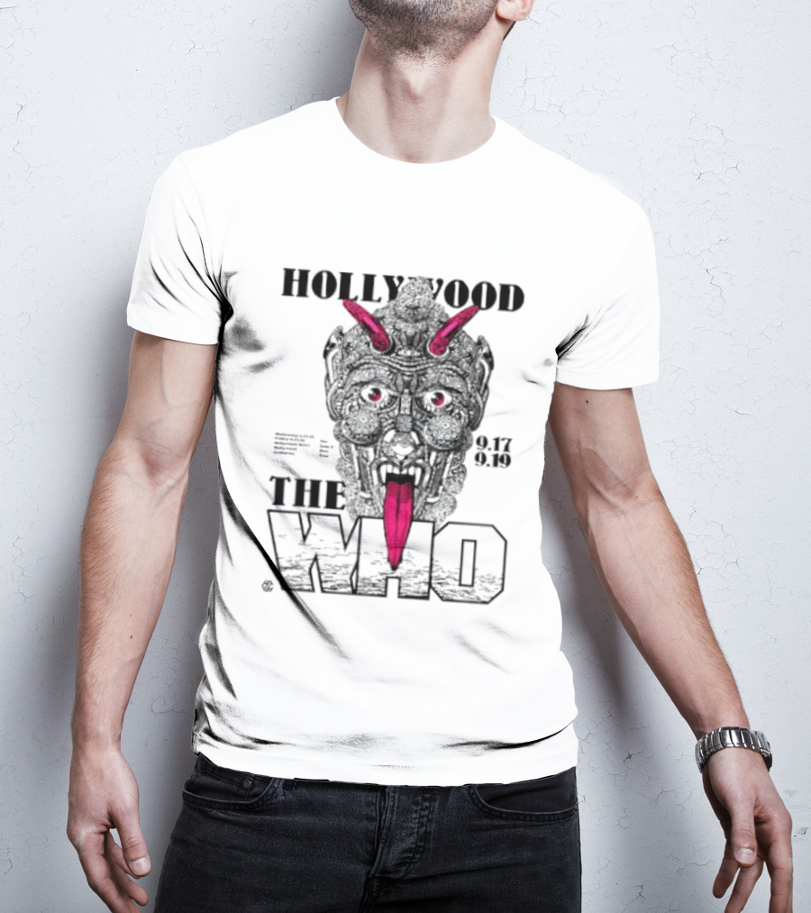 Hollywood The Who Los Angeles 2025 Demon Face 9.17 9.18 T-Shirt