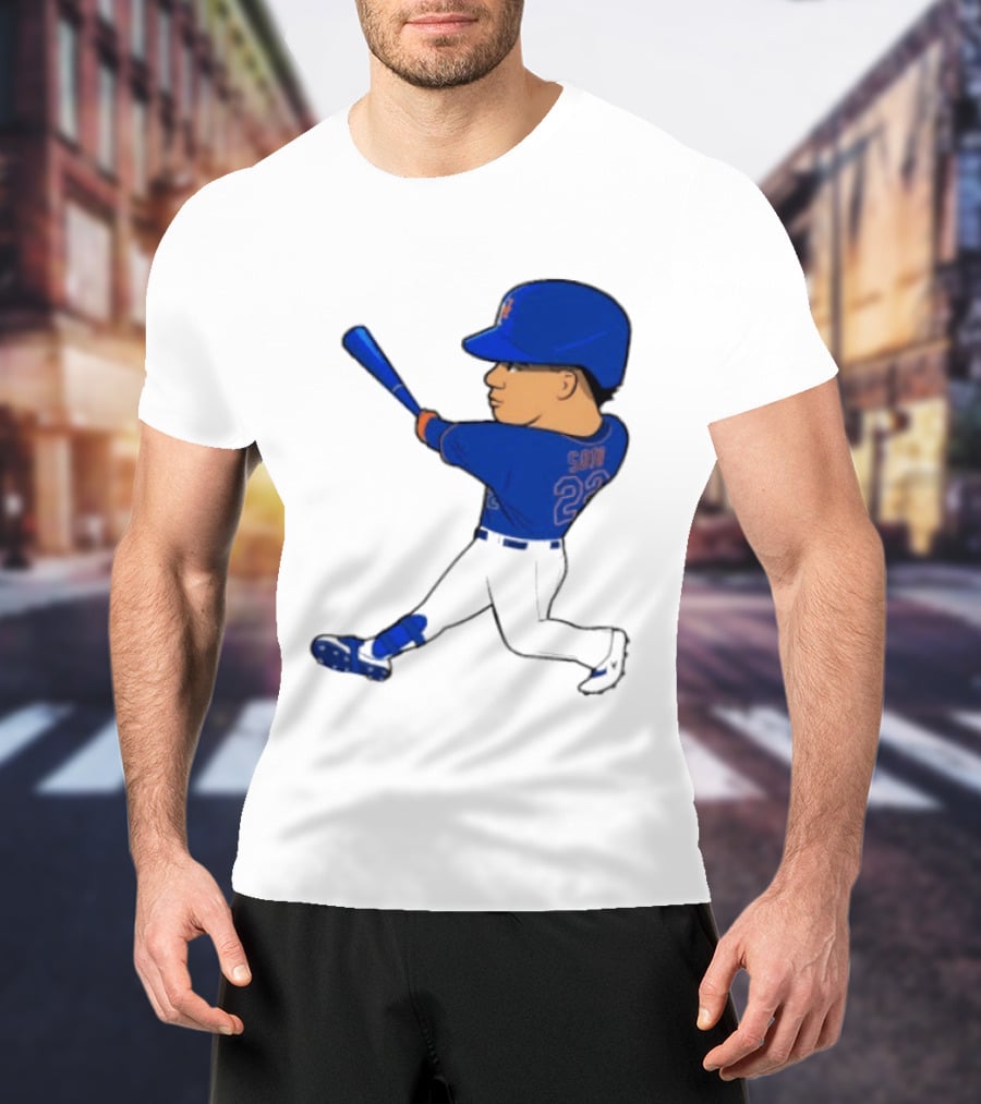 Juan Soto 22 Mets Baseball Swing LGM T-Shirt