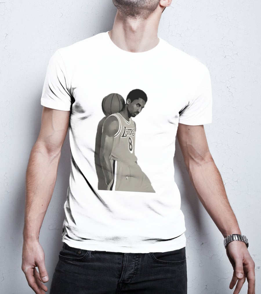 Kobe Bryant LA Lakers NBA Legend Iconic Number 8 T-Shirt