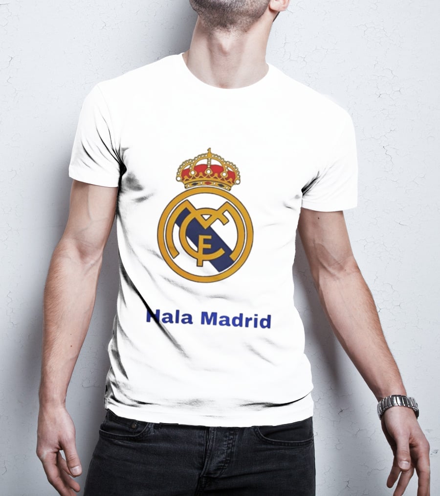 Hala Madrid Real Madrid CF Crest Spain Football Club T-Shirt