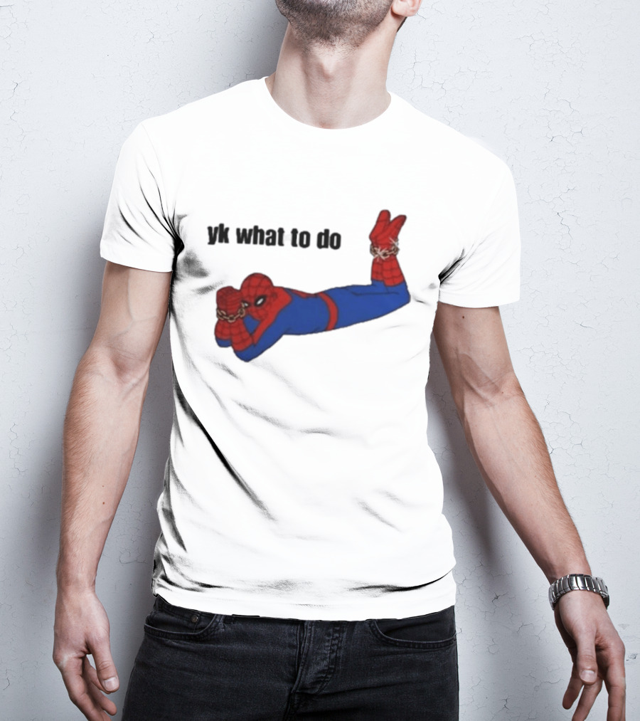 Spooderman YK What To Do Meme T-Shirt