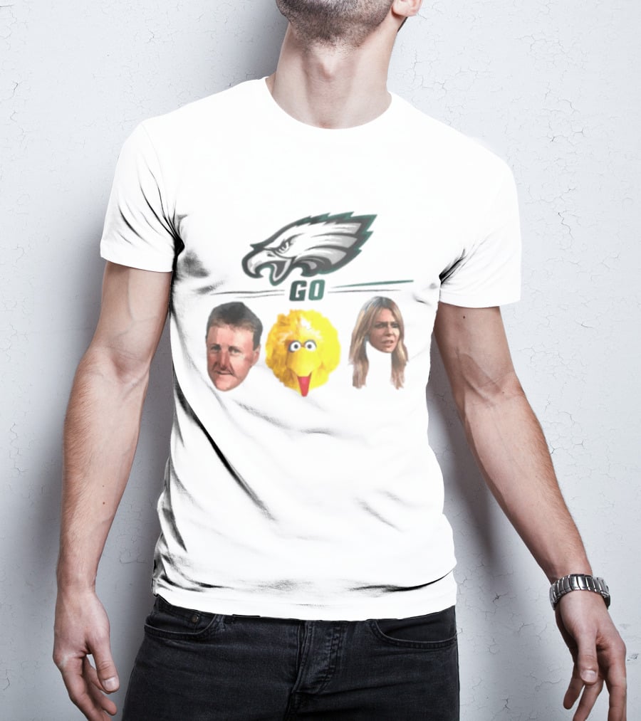 Philadelphia Eagles Go Birds Larry Bird Big Bird The Bird T-Shirt