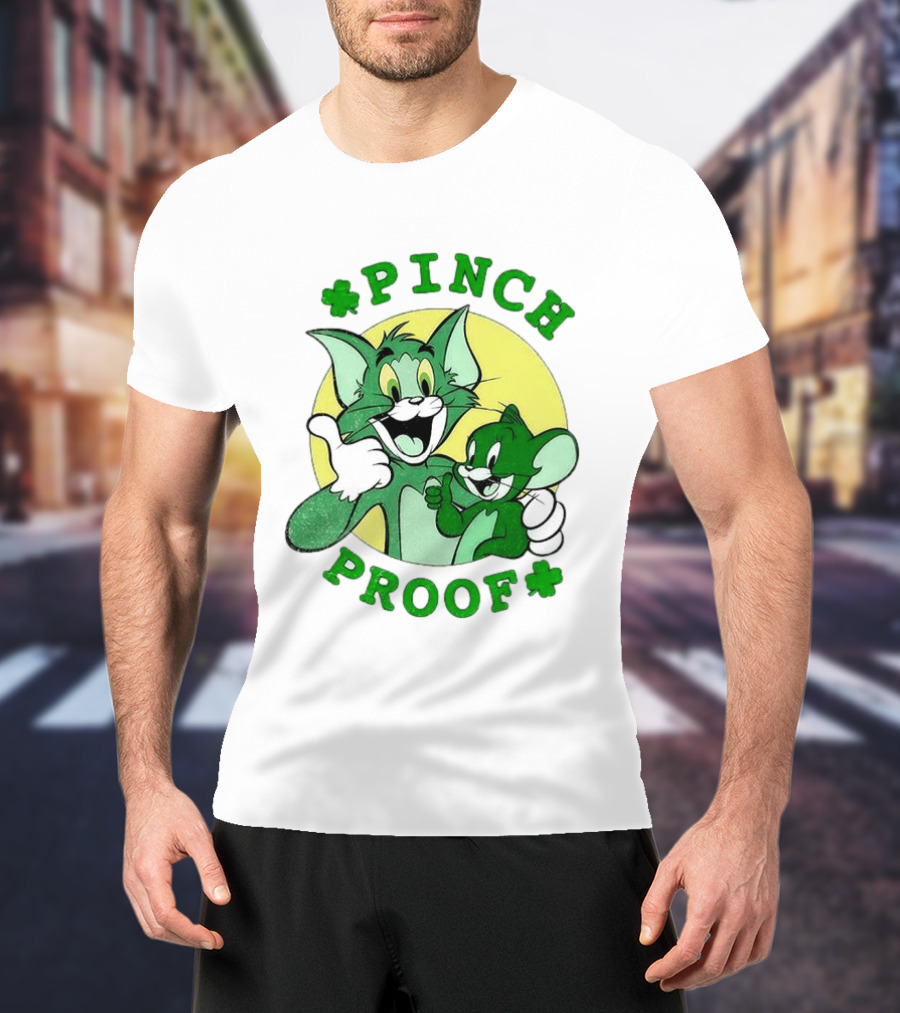Tom And Jerry Pinch Proof St. Patrick's Day Celebration T-Shirt