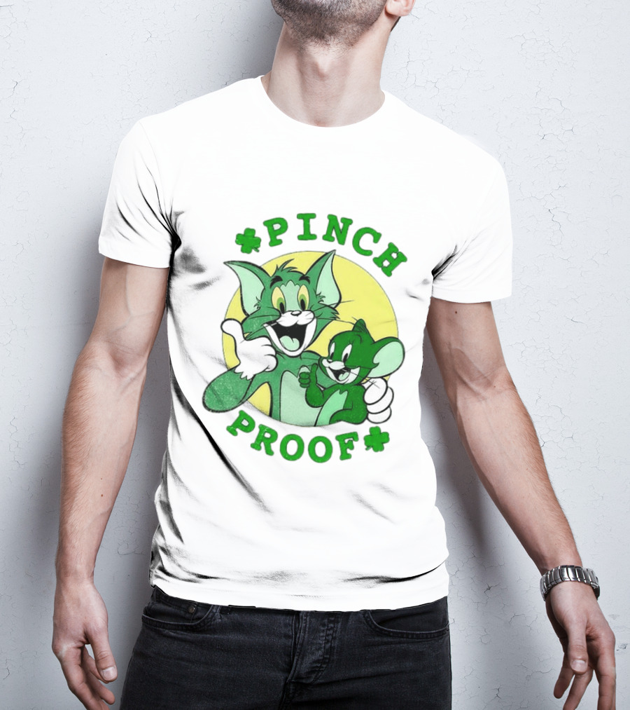 Tom And Jerry Pinch Proof St. Patrick's Day Celebration T-Shirt