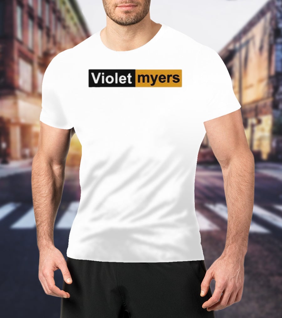 Violet Myers Black And Orange T-Shirt