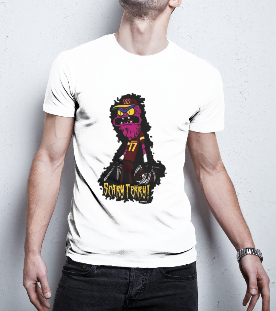 Washington Commanders Scary Terry McLaurin 17 Terrifying Terry T-Shirt
