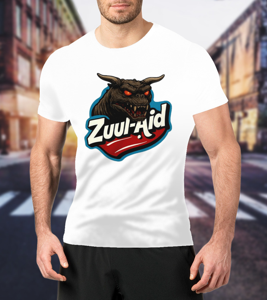 Zuul Aid Ghostbusters Demon Red Eyes Monster T-Shirt