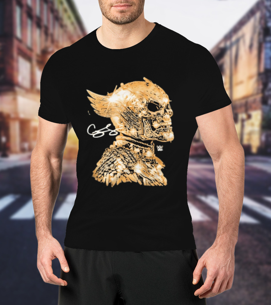 WWE Cody Rhodes American Nightmare Golden Skull T-Shirt