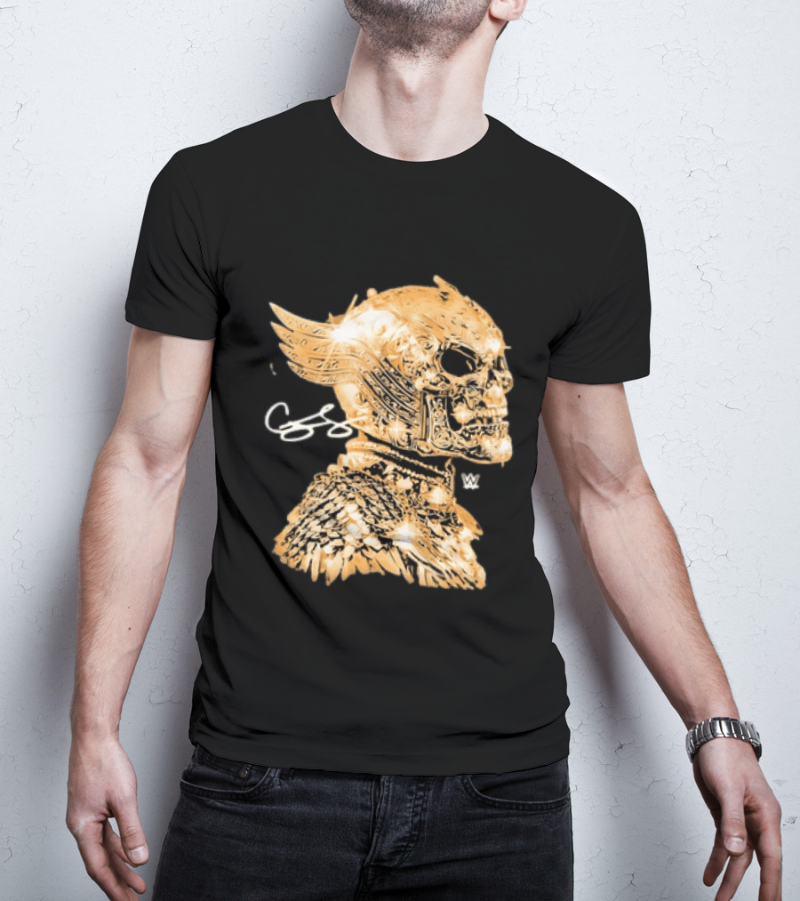 WWE Cody Rhodes American Nightmare Golden Skull T-Shirt
