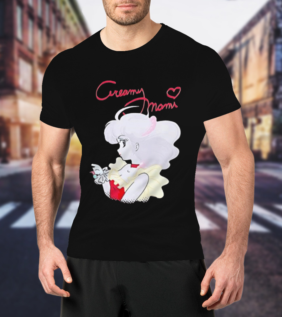 Magical Angel Creamy Mami Anime Character With Heart And Butterfly T-Shirt