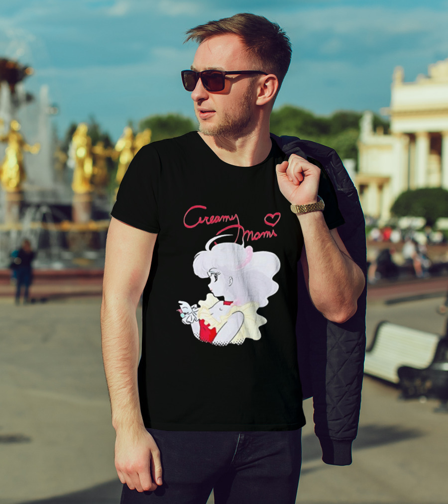 Magical Angel Creamy Mami Anime Character With Heart And Butterfly T-Shirt