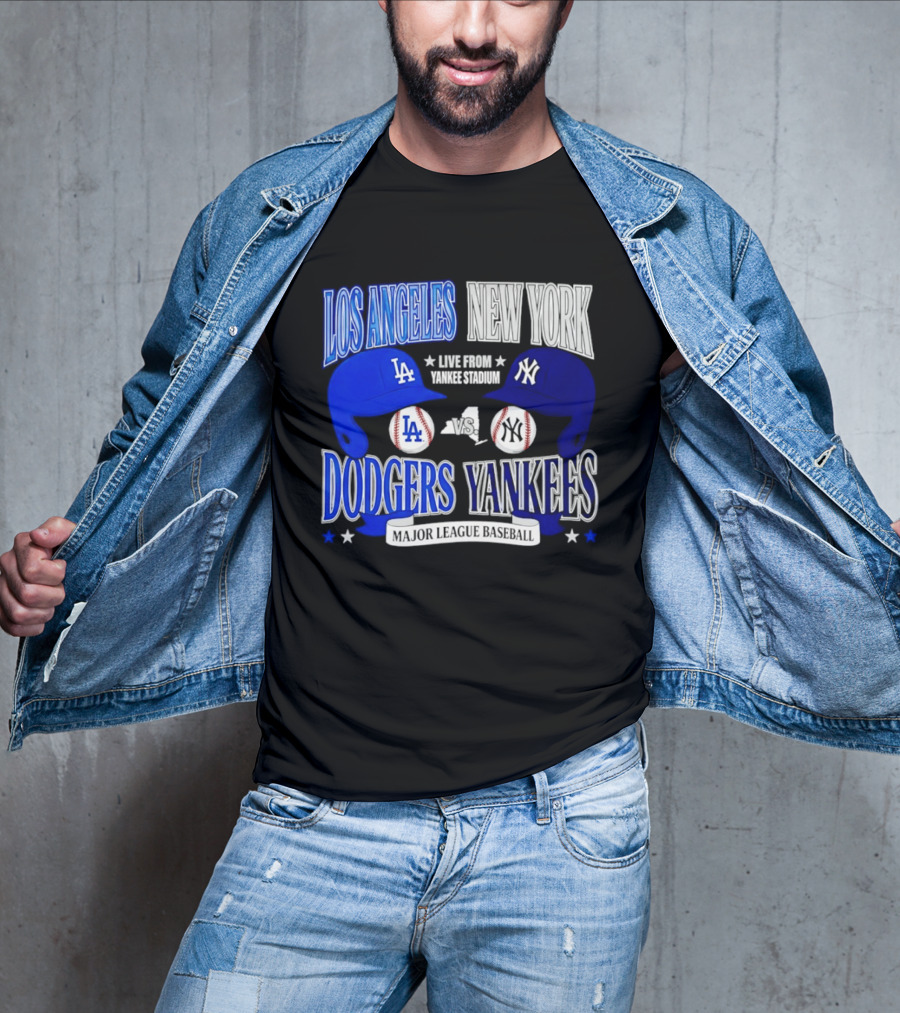 Los Angeles Dodgers Vs New York Yankees Live From Yankee Stadium Major League Baseball T-Shirt