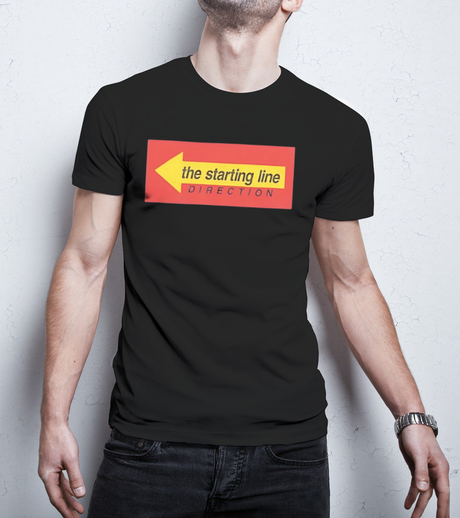 The Starting Line Direction Pop Punk Band Yellow Arrow T-Shirt