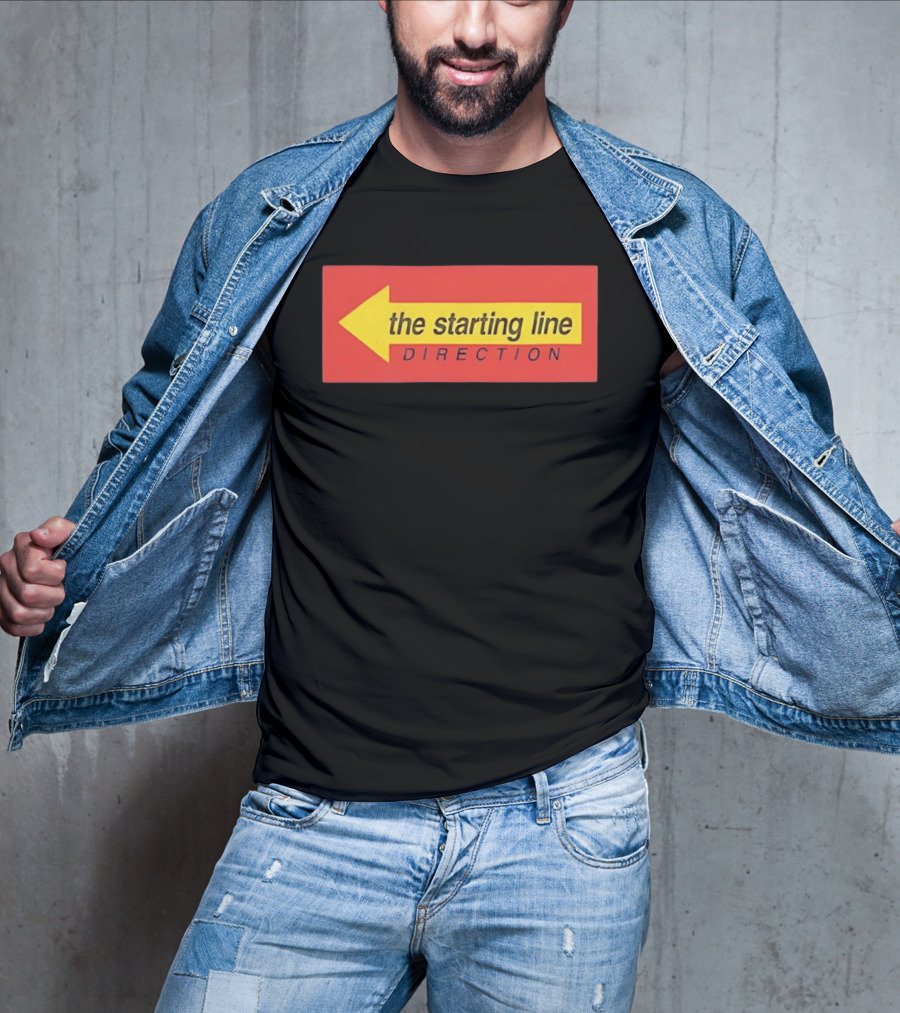 The Starting Line Direction Pop Punk Band Yellow Arrow T-Shirt