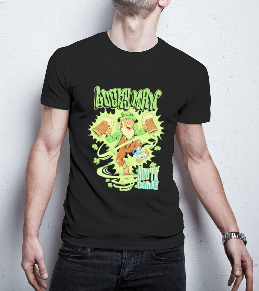 Lucky Man Leprechaun Youth Culture More Than Movement St Patricks Day T-Shirt