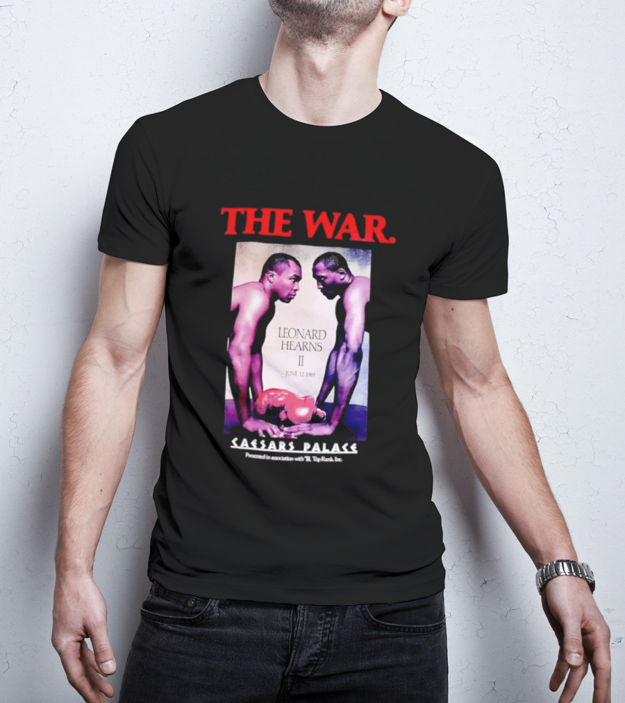 The War Sugar Ray Leonard Vs Thomas Hearns II June 12 1989 Caesars Palace Boxing Showdown T-Shirt
