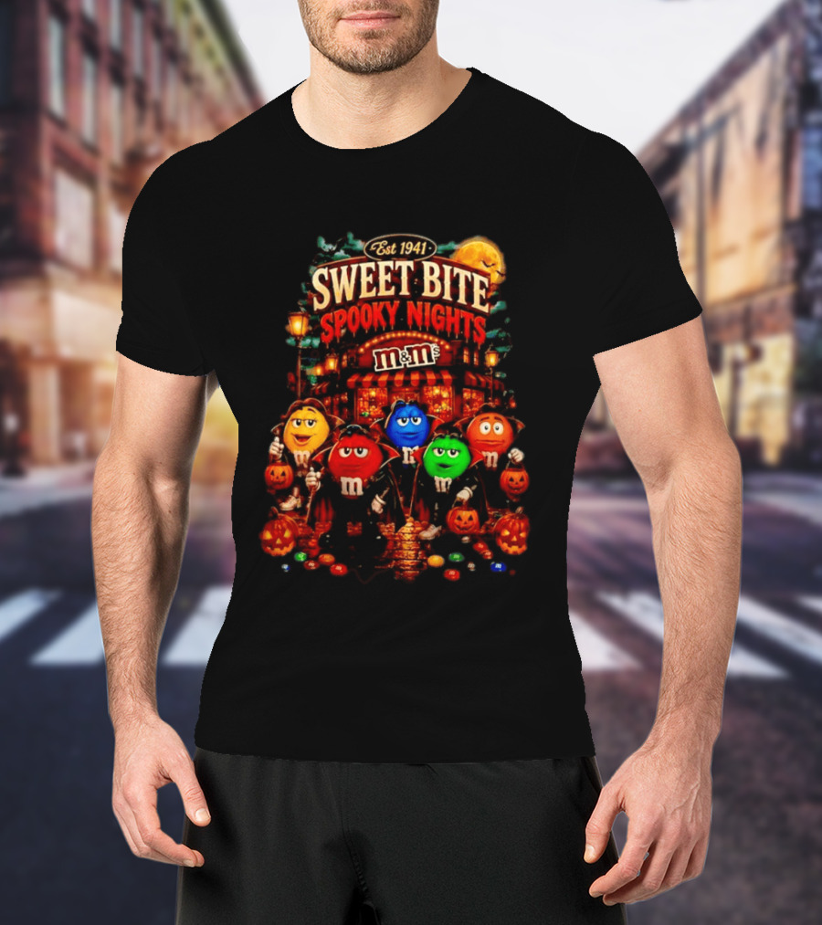 Est 1941 M&M's Sweet Bite Spooky Nights Halloween T-Shirt